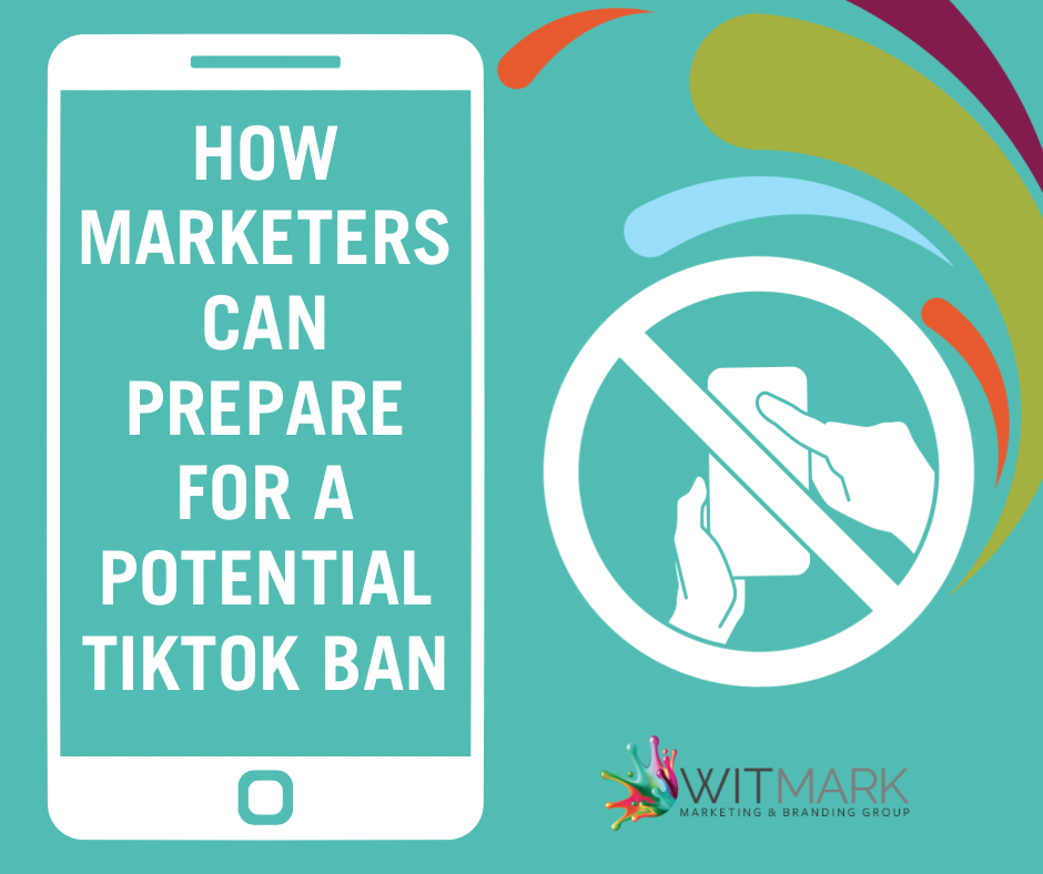 How can marketers prepare for a potential tiktok ban